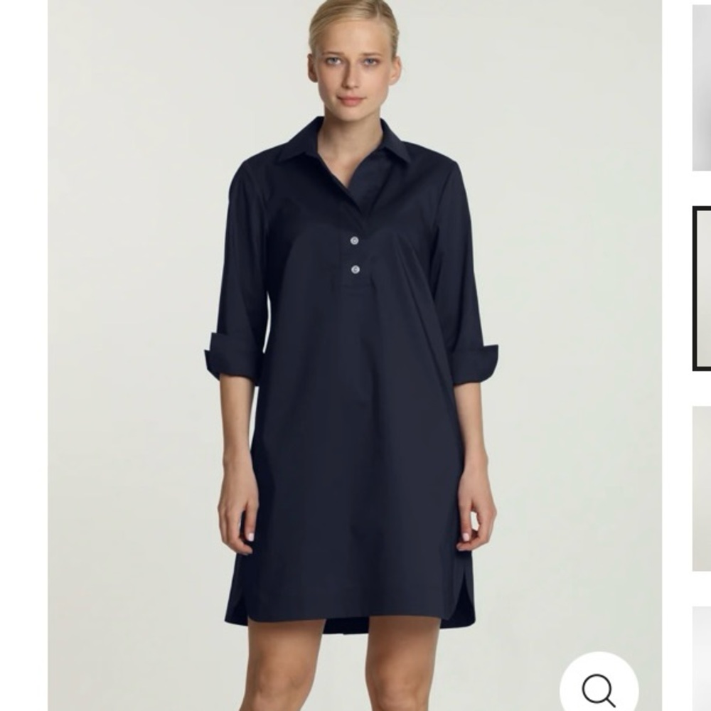 Hinson Wu Aileen Black Collared Dress with Button Details